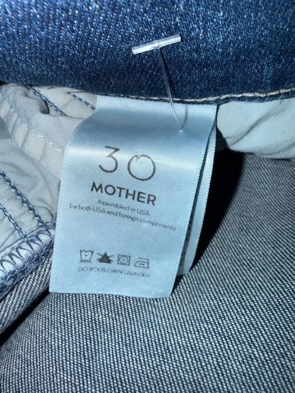 Mother The Lace Up‎ Dazzler Ankle Turn Of The Tide Wash Size 30
